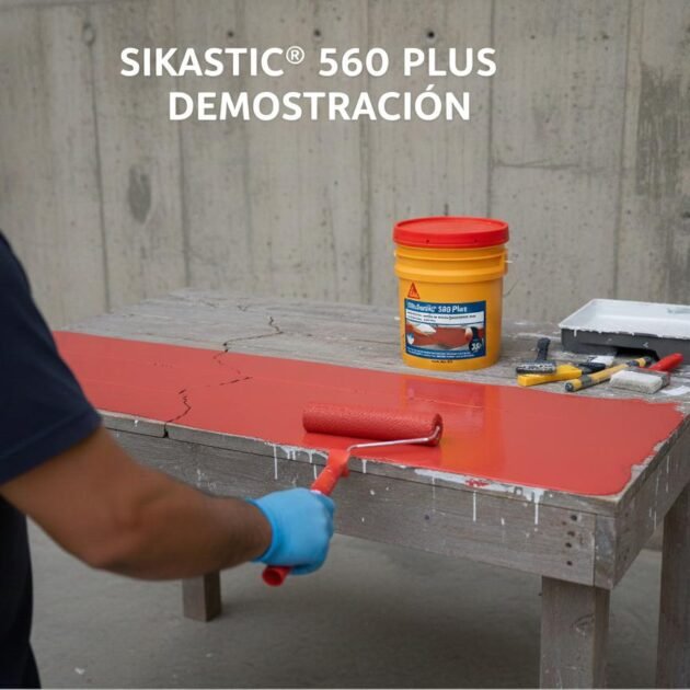 Sikalastic 560 Plus Rojo Cubeta (19 L)
